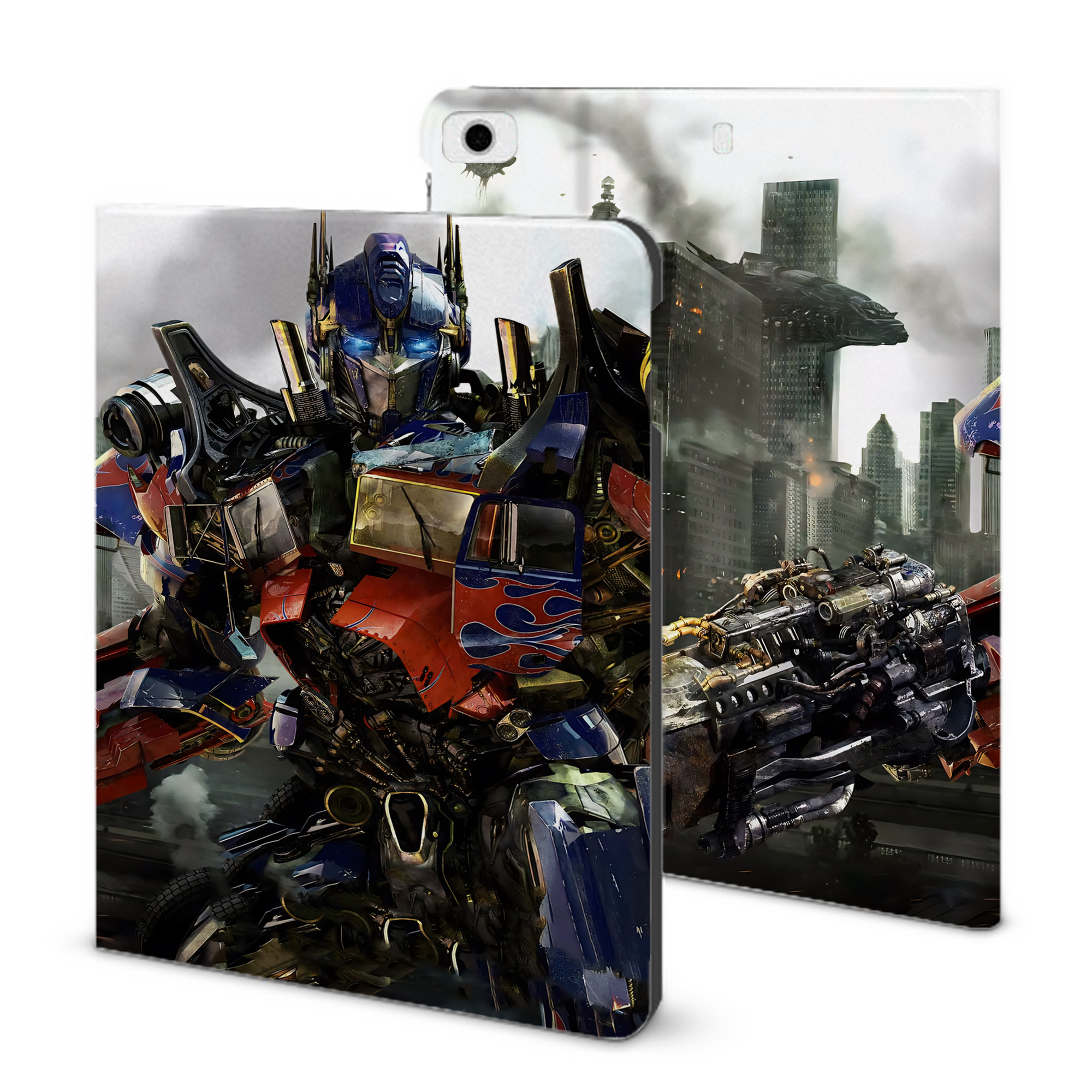 （画像用） Transformers トランスフォーマー IPad ケース ブック型 PUレザー TPU 耐衝撃 軽量 薄型 ペン収納なし 全面保護 IPad 各モデル対応